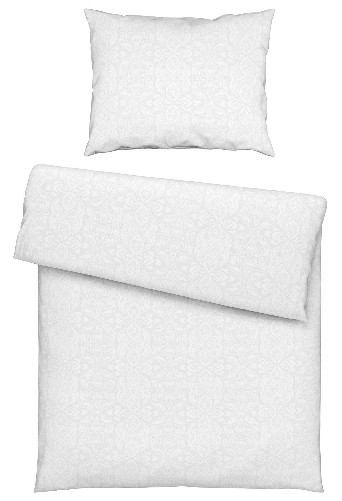 Povlečení New maya, 70/90 140/200cm - bílá, Romantický / Rustikální, textil (140/200cm) - Mömax