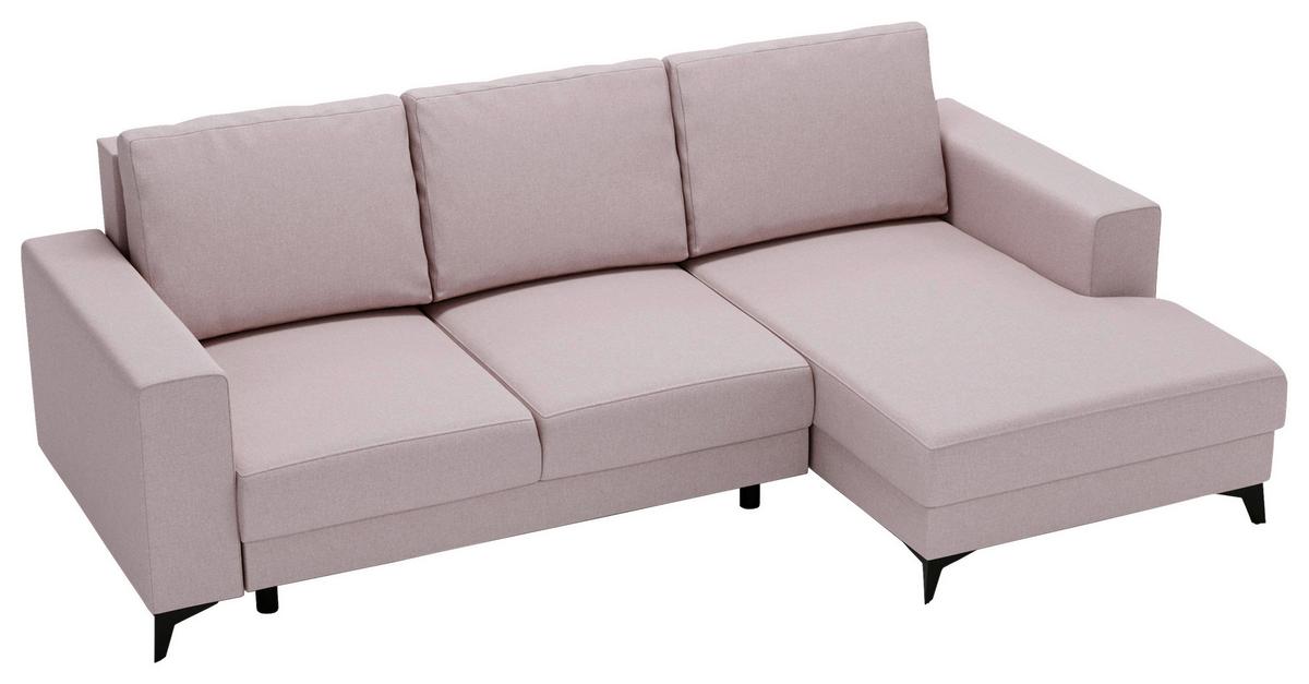 Harvey Rosa S: 244x156 cm - Schwarz/Rosa, Design, Textil (244/156cm) - Livetastic