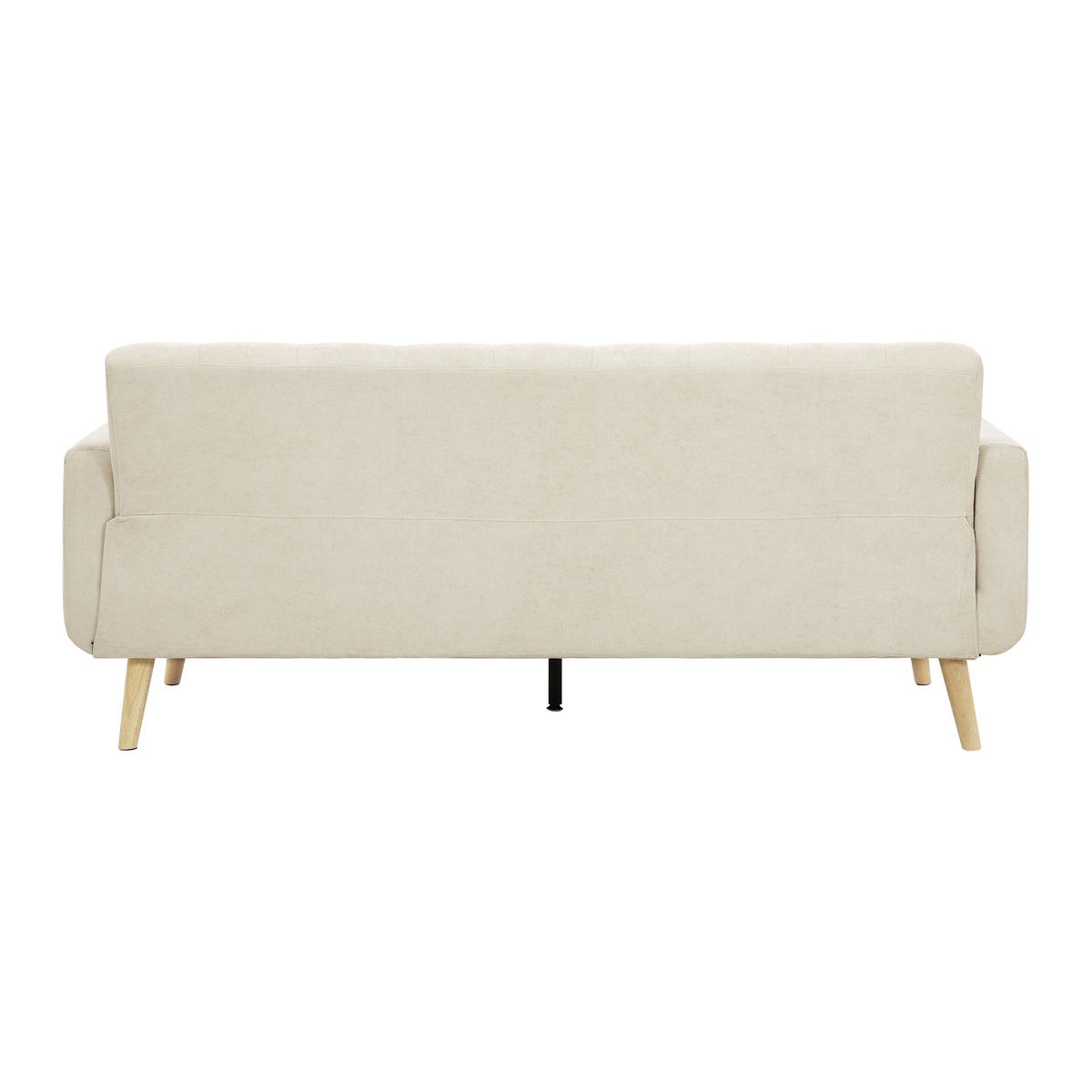 Sedací souprava TAMARA béžová - přírodní barvy/béžová, Moderní, dřevo/textil (198/83/143cm) - Bessagi Home