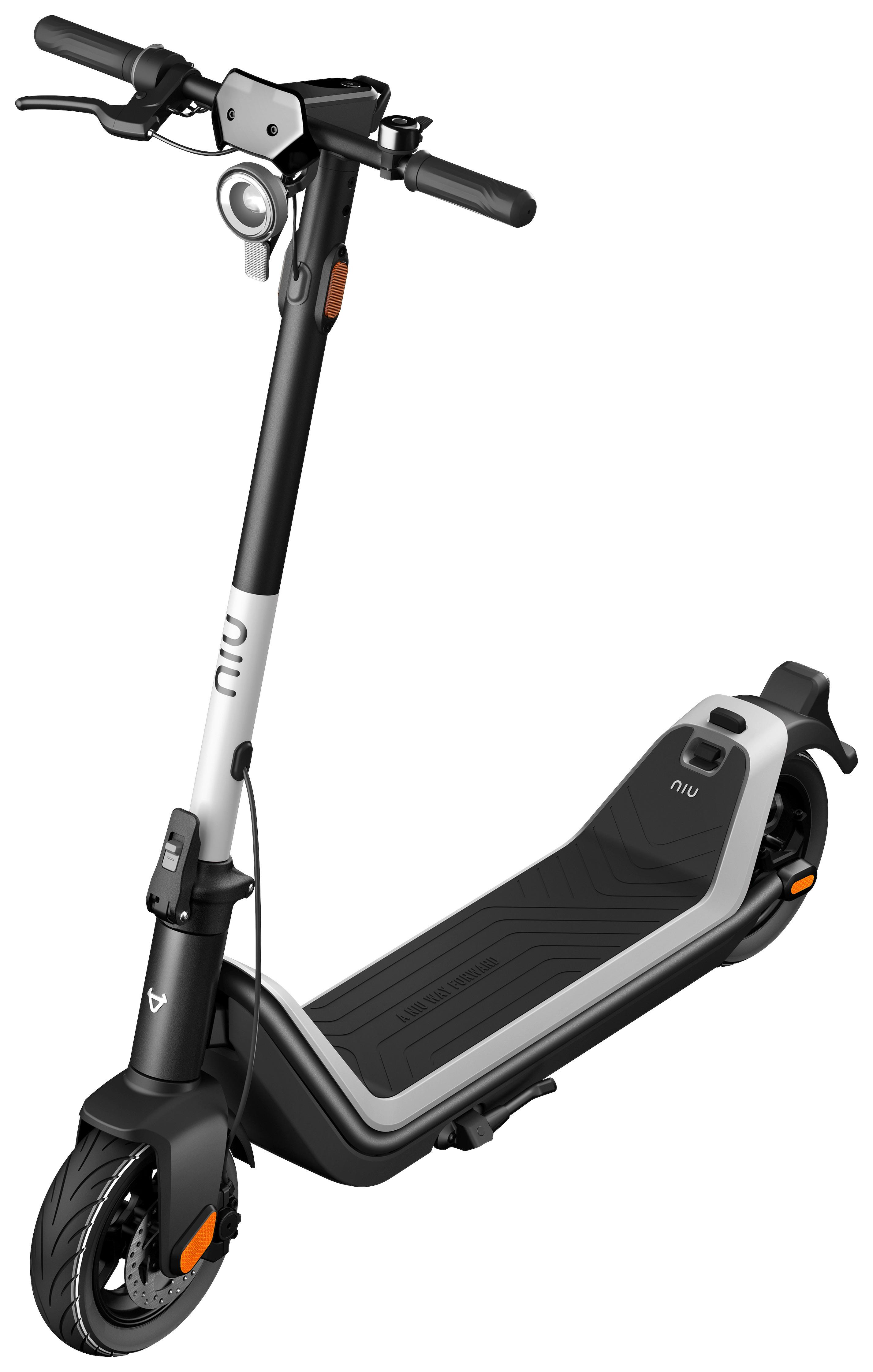 E-scooter Klappbar Niu Kqi3 Sport + Digitaler Tachoanzeige - Weiß, KONVENTIONELL, Metall (117,3/17/120,2cm) - NIU