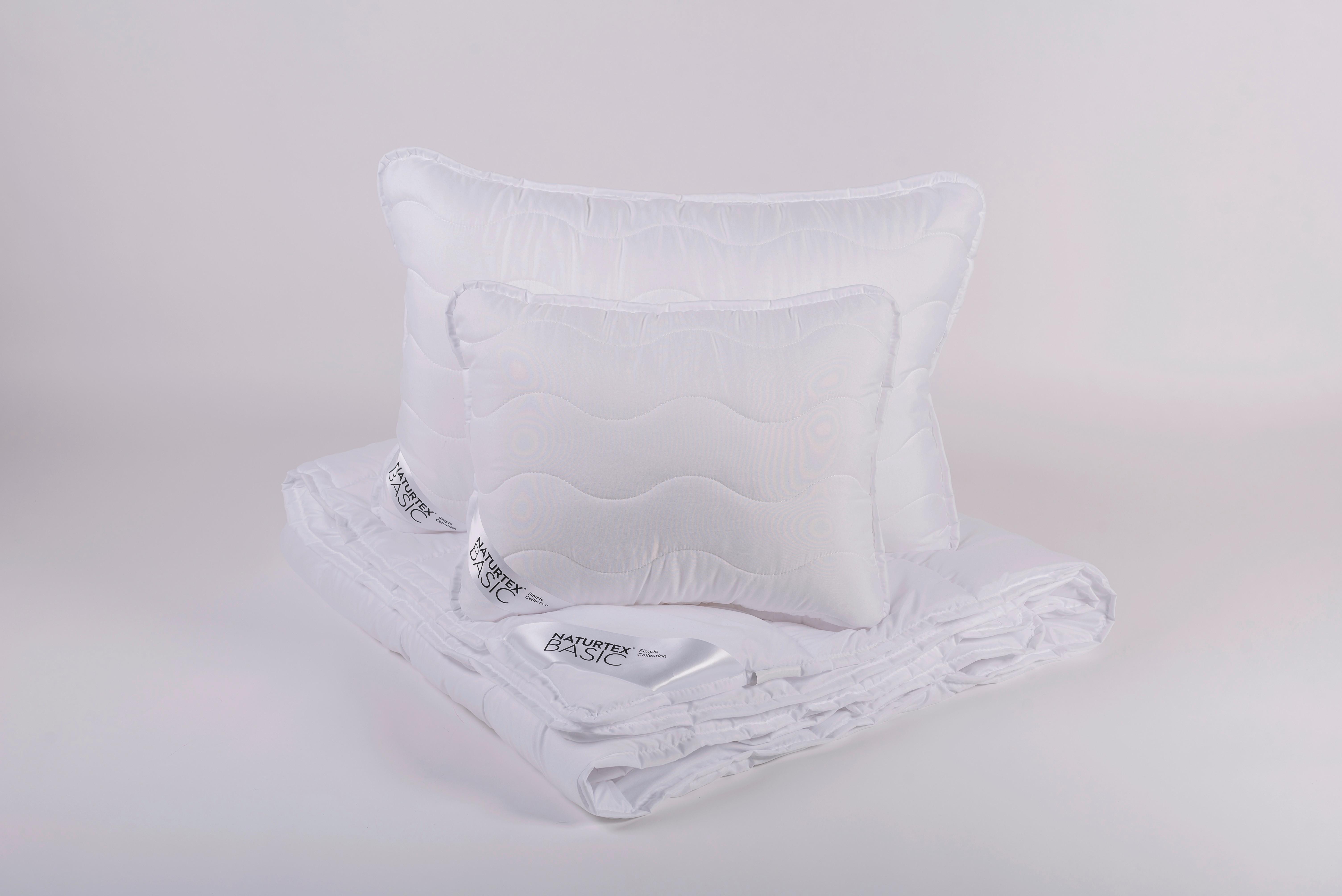 Paplan-párna Szett Microfiber - fehér, textil (70/50/26cm)