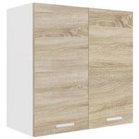 Küchenoberschrank Esilo B: 60 Cm Wweiß/eiche Dekor - Weiß/Sonoma Eiche, KONVENTIONELL, Holzwerkstoff (60/60/31cm) - MID.YOU