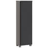 Midischrank Arosa B: 40 cm Graphitfarben - Silberfarben/Graphitfarben, MODERN, Holzwerkstoff (40/130/35cm) - Held
