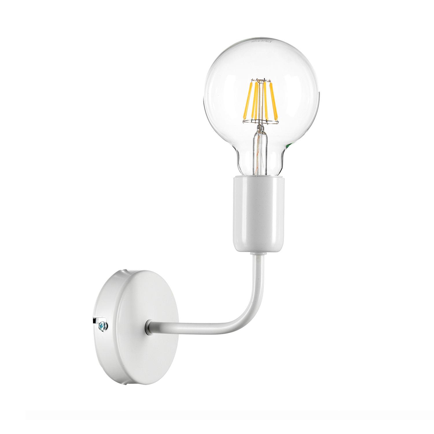 Wandleuchte Weiß L: 10 cm 22w - Weiß, KONVENTIONELL, Metall (10/16/15cm)