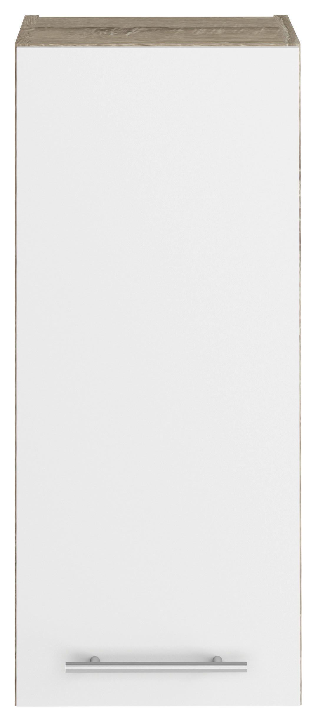 Felsőszekrény Corina - tölgyfa színű/fehér, Modern (30/72,4/34,6cm)