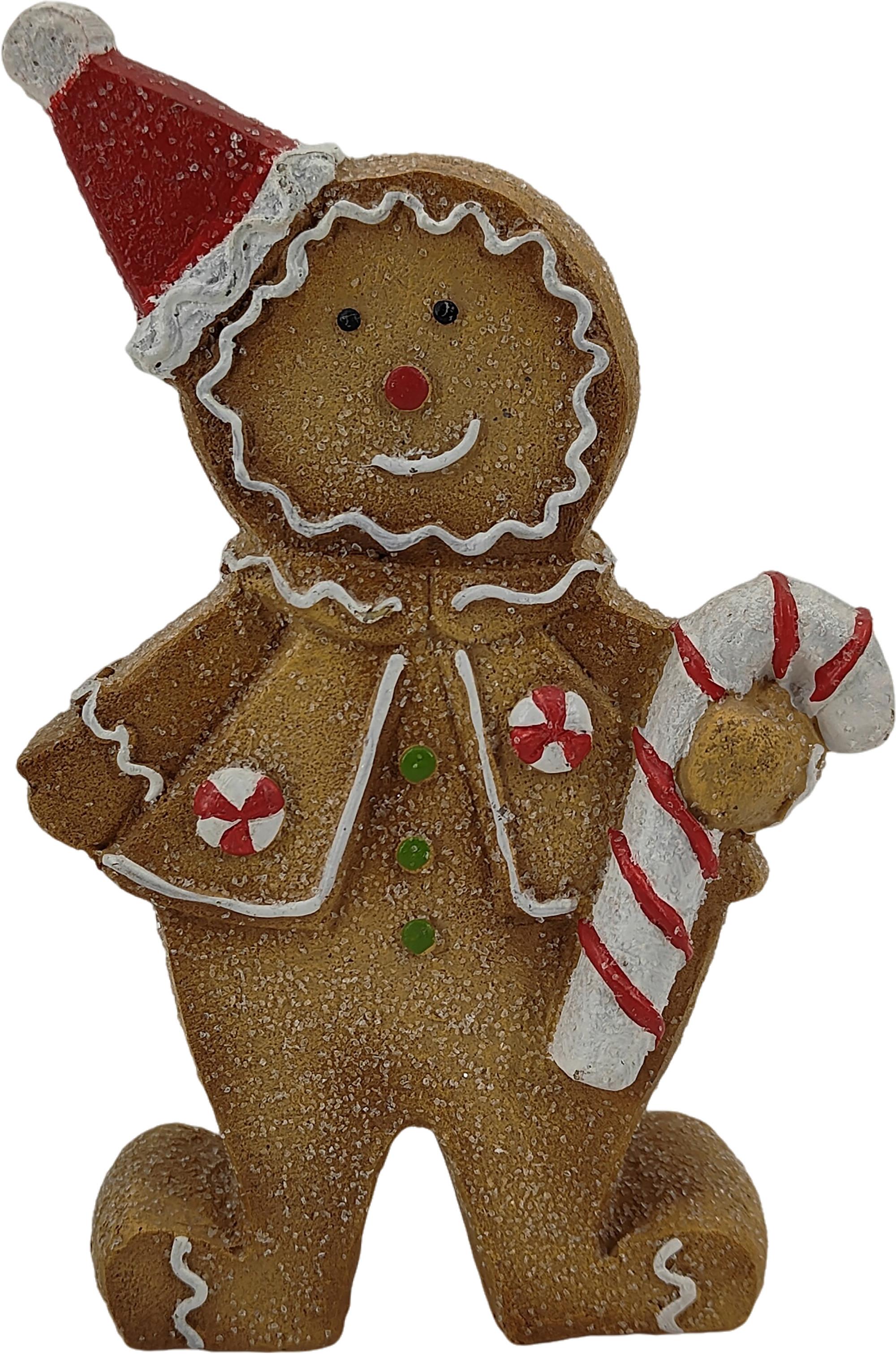 Weihnachtsfigur Ginger - Rot/Braun, KONVENTIONELL, Kunststoff (15/6/23cm) - Luca Bessoni