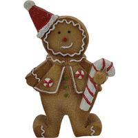 Karácsonyi Figura Ginger - barna/piros, Konventionell, műanyag (15/6/23cm) - Luca Bessoni
