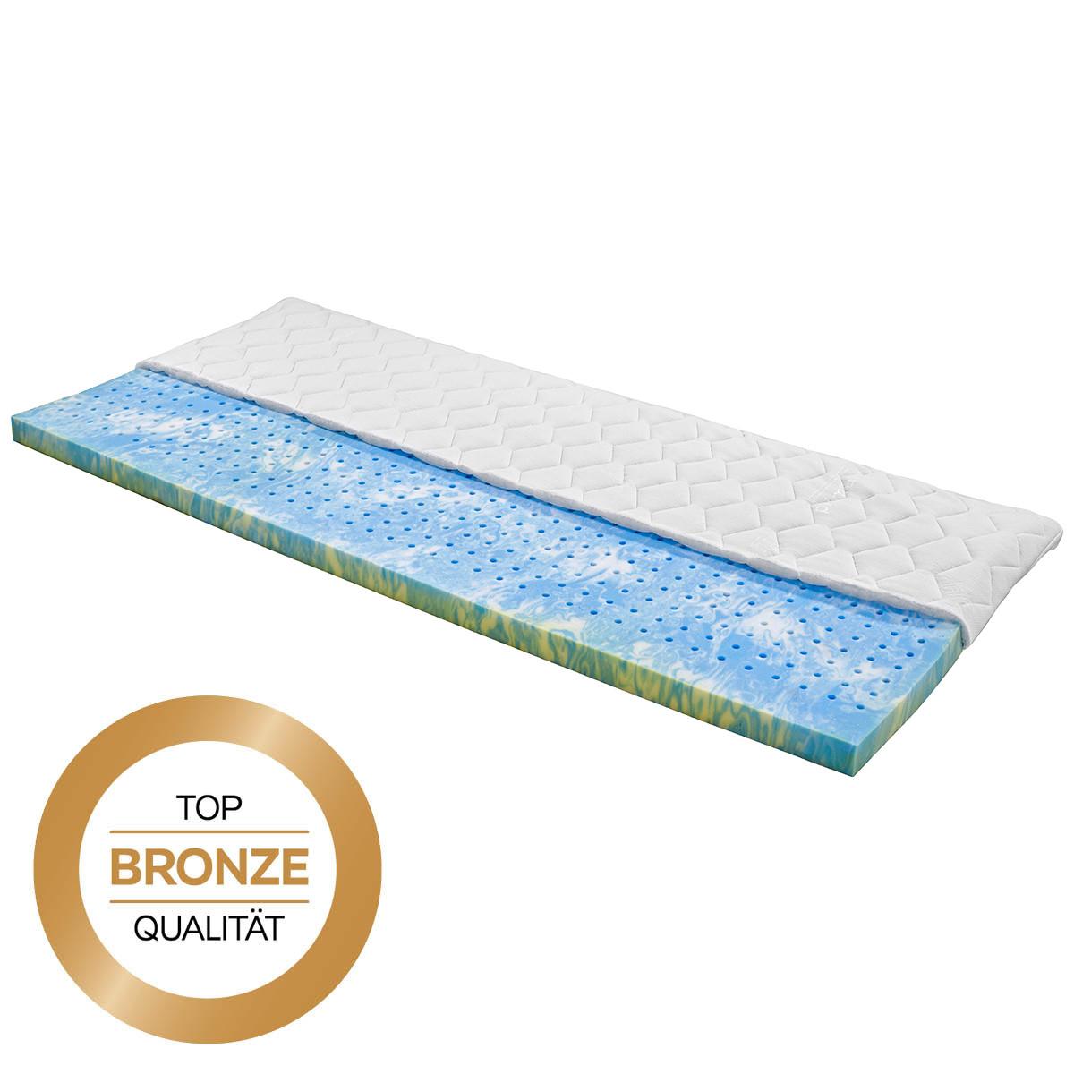 Topper Sigma 180x200cm Gel-Feel-Schaum - Weiß, Textil (180/200cm) - Primatex