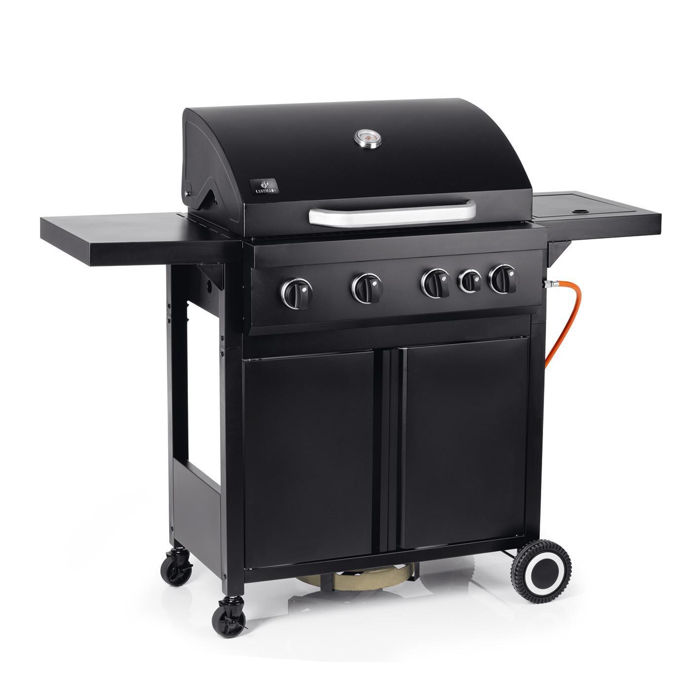 Gázgrill Rookie 4.1 - króm/fekete, fém (138/114,5/54cm) - Landmann
