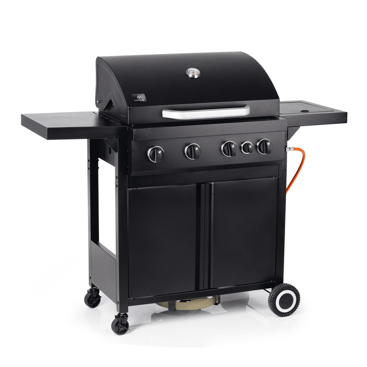Gázgrill Rookie 4.1 - krómszínű/fekete, fém (138/114,5/54cm) - Landmann