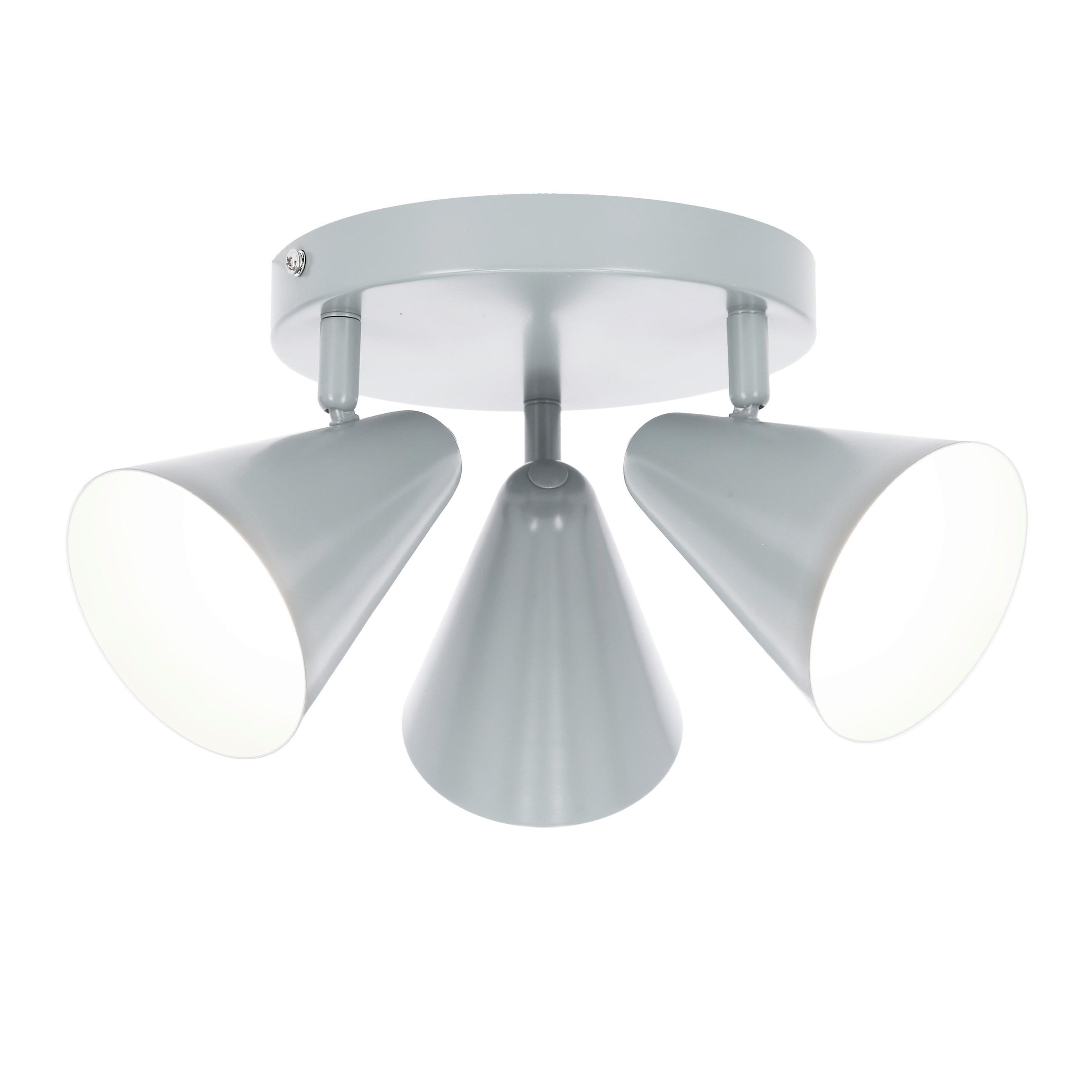 DECKENSTRAHLER 98-63328 AMOR - Grau, Trend, Metall (34/34/16cm)