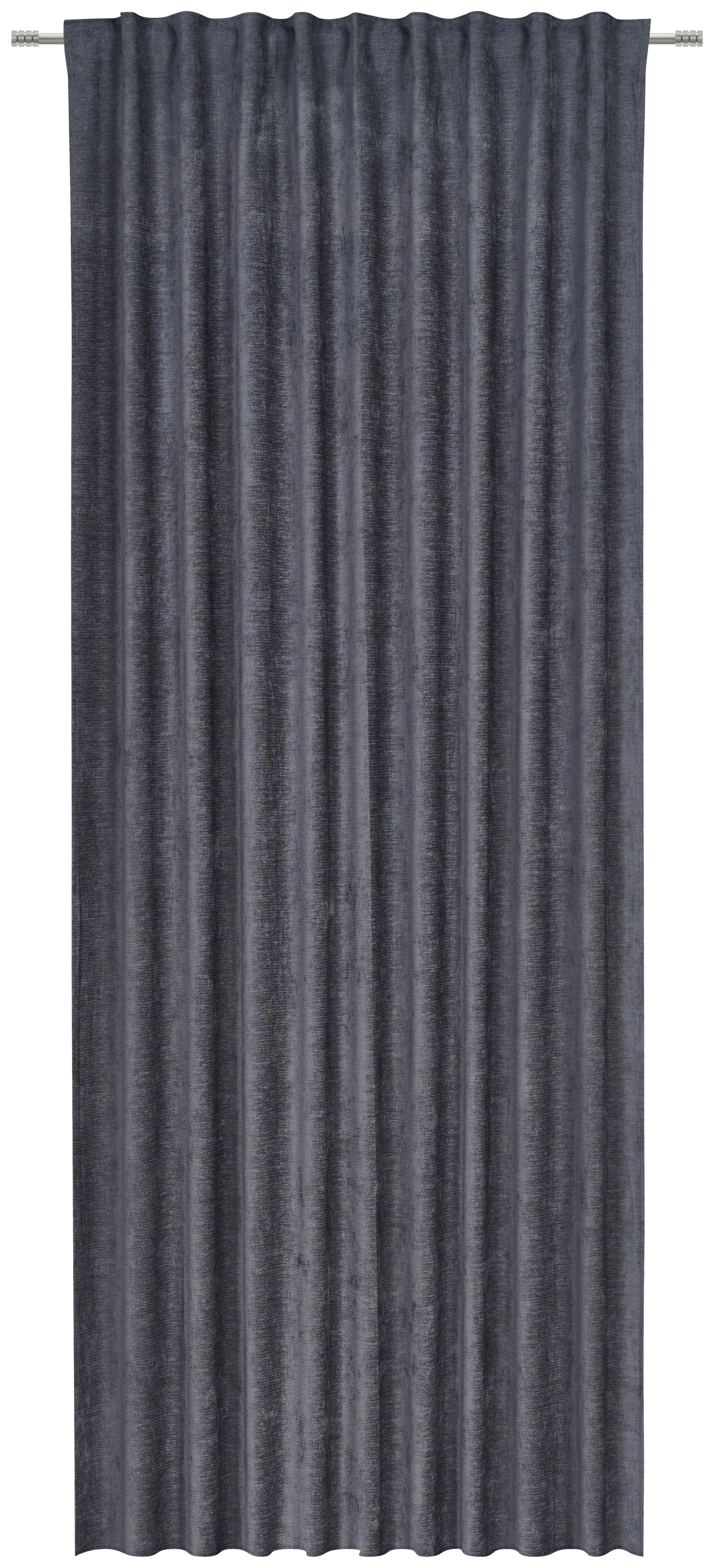 Verdunklungsvorhang Luisa mit Kombiband 140x245 cm Anthrazit - Anthrazit, ROMANTIK / LANDHAUS, Textil (140/245cm) - James Wood