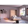 Schrankbett mit Lattenrost 140x200 cm Juist Eiche Dekor - Eichefarben, KONVENTIONELL, Holz/Holzwerkstoff (140/200cm) - MID.YOU