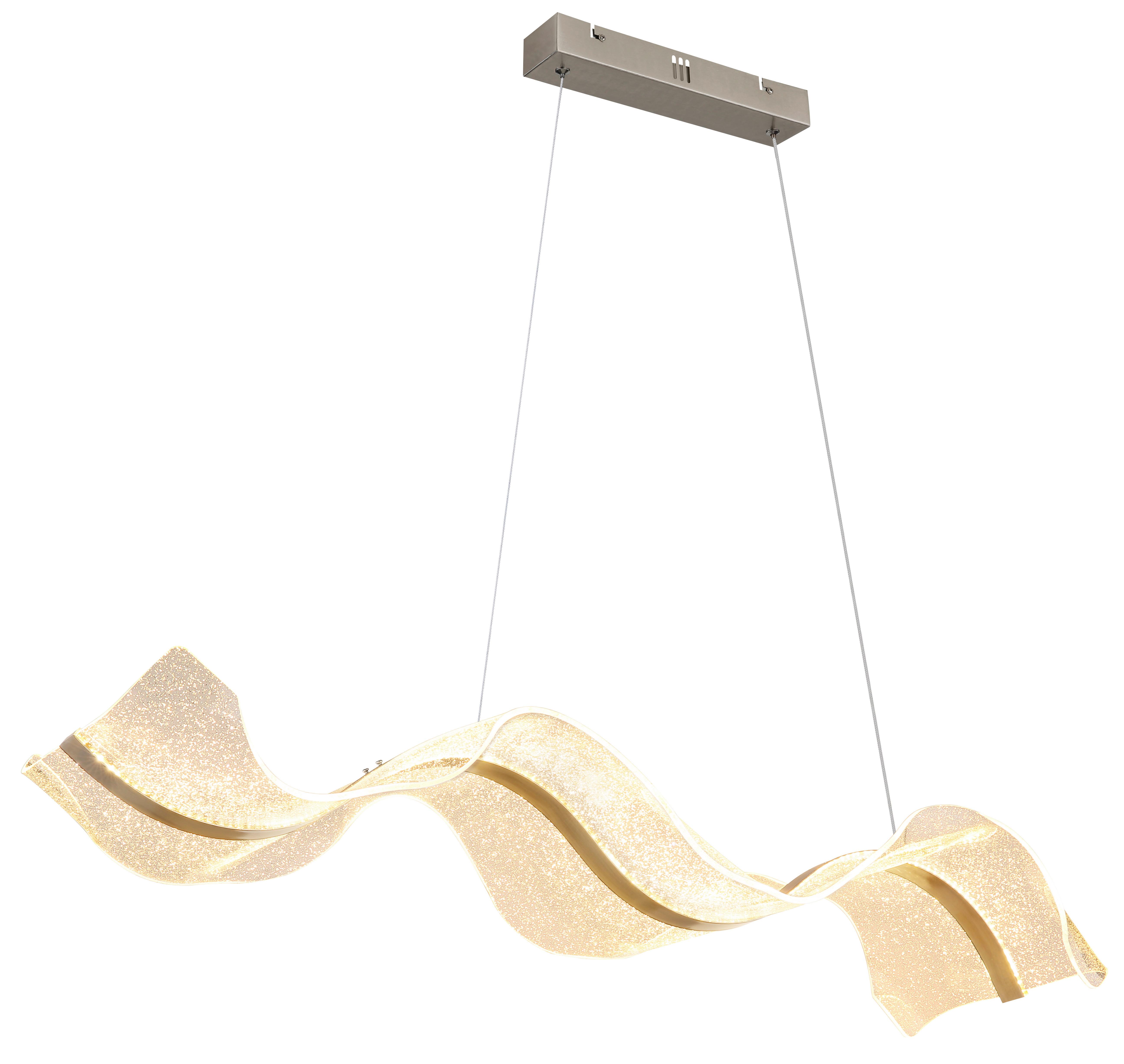 Led-hängeleuchte 68294h - Klar, Design, Kunststoff/Metall (101/29,4/120cm) - Globo