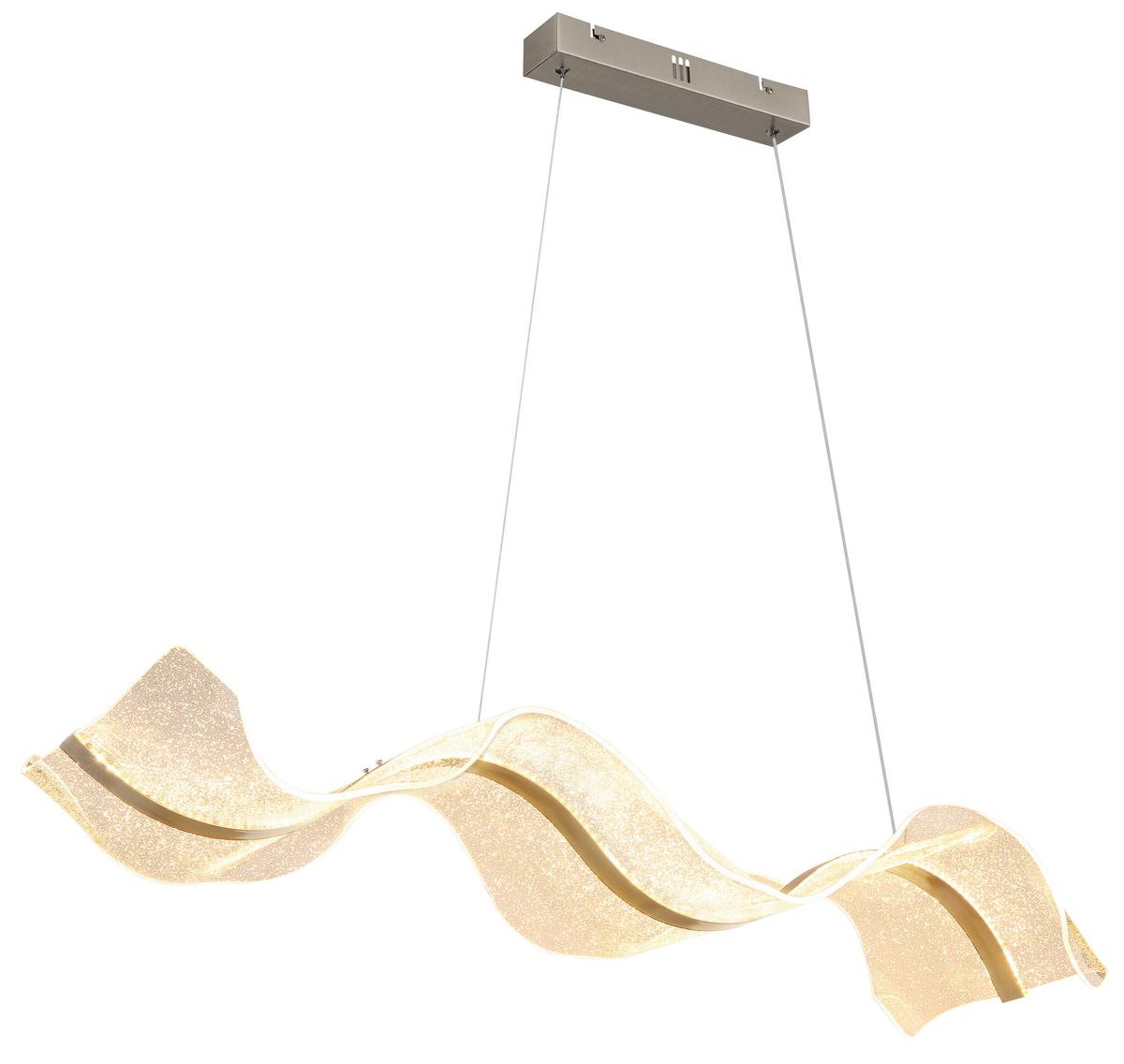 LED-Hängeleuchte 68294h - Klar, Design, Kunststoff/Metall (101/29,4/120cm) - Globo