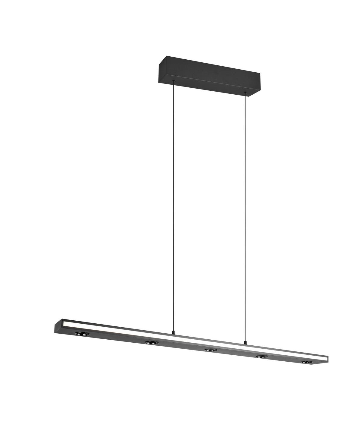 LED-Pendelleuchte 353010132 Graham - Schwarz/Weiß, Design, Kunststoff/Metall (109/9/200cm) - Trio Leuchten