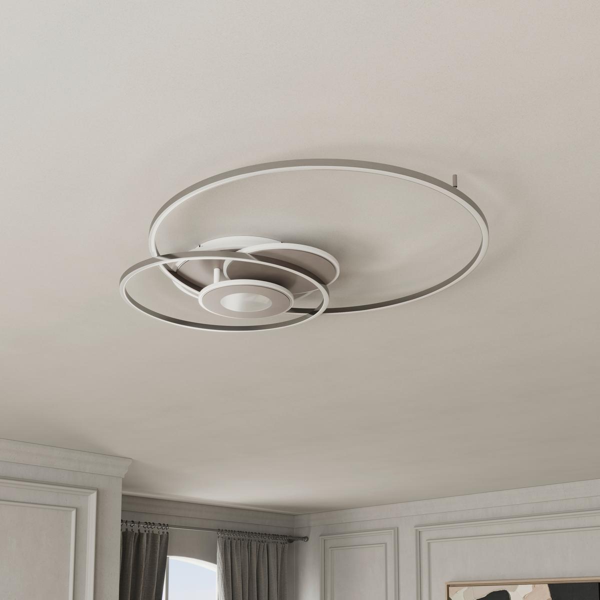 Led Mennyezeti Lámpa Celine - krómszínű/Pezsgő, Basics, műanyag/fém (65/83/7cm) - Luca Bessoni