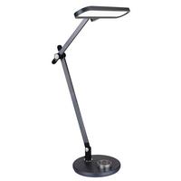 LED-Schreibtischleuchte 58443 - Dunkelgrau/Opal, Design, Kunststoff/Metall (57,5/37/53cm) - Globo