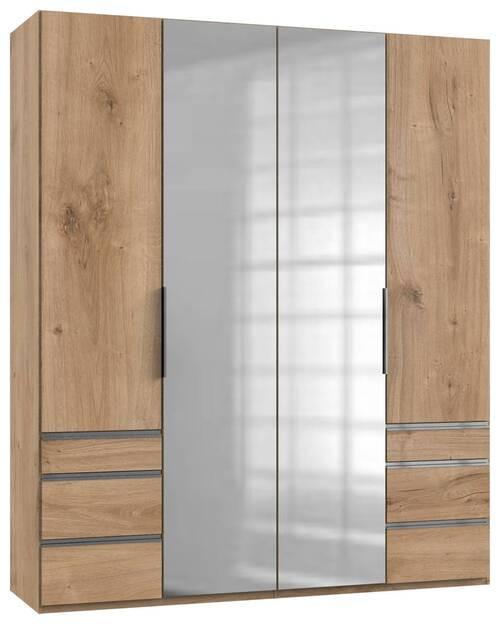 Drehtürenschrank Mit Laden B: 200 Cm Level, Eiche Dekor - Eichefarben, MODERN, Holzwerkstoff (200/236/58cm) - MID.YOU