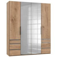 Drehtürenschrank Mit Laden B: 200 Cm Level, Eiche Dekor - Eichefarben, MODERN, Holzwerkstoff (200/236/58cm) - MID.YOU