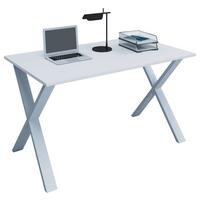Schreibtisch B 50cm H 76cm Lona, Weiß - Weiß, MODERN, Holzwerkstoff/Metall (110/80/76cm) - MID.YOU