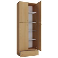 Drehtürenschrank B: 70 Cm Lona Xxl Buche Dekor - Buchefarben, MODERN, Holzwerkstoff (70/200/39cm) - MID.YOU