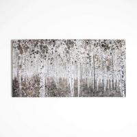 Leinwandbild 42-238 - Braun/Weiß, Basics, Holzwerkstoff/Textil (120/60/3cm)