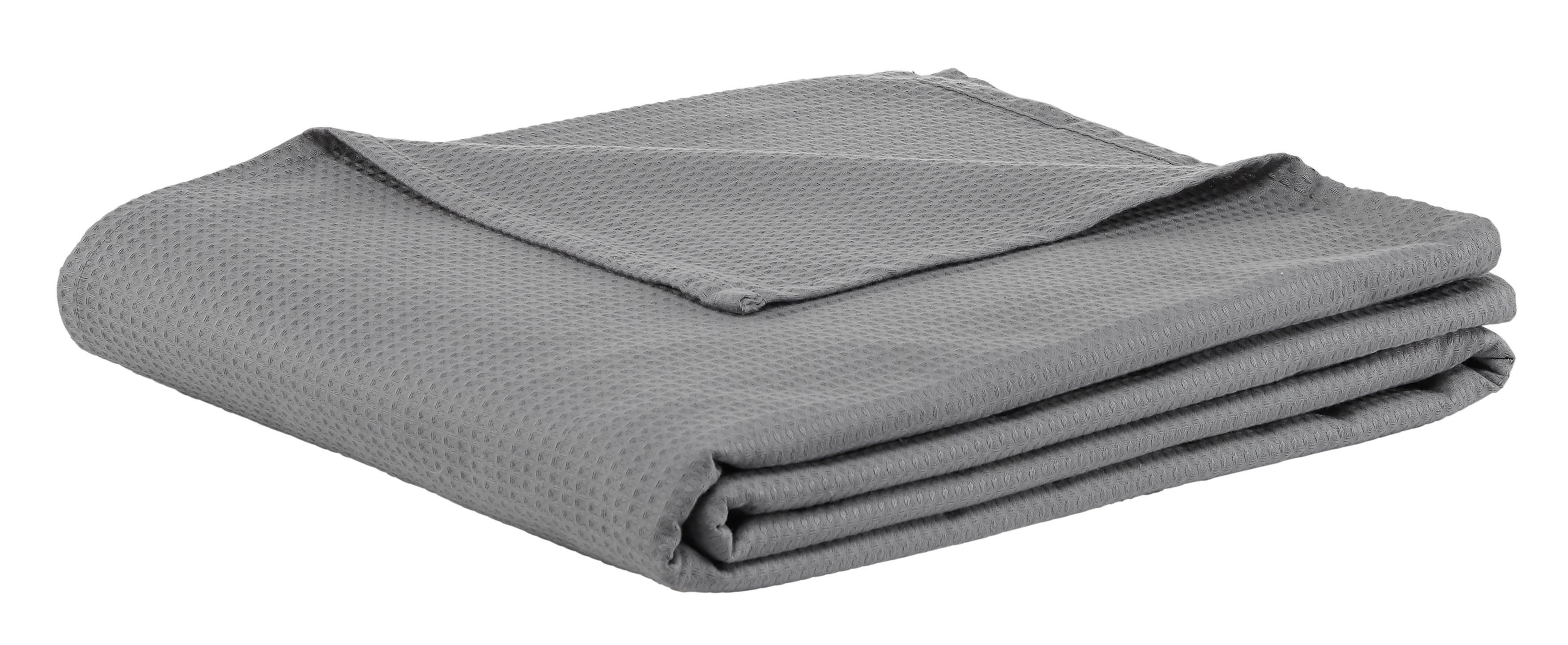 Denní Deka Gerard, 150/200cm, Šedá - šedá, Konvenční, textil (150/200cm) - Modern Living