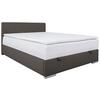 Čalouněná postel COSI 140x200 cm, antracitová - barvy chromu/antracitová, Konvenční, kov/dřevo (140/200cm)