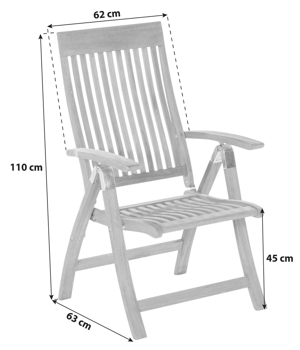 Gartengarnitur 9-Tlg. Comodoro Holz Massiv - Naturfarben, KONVENTIONELL, Holz - Gardenson
