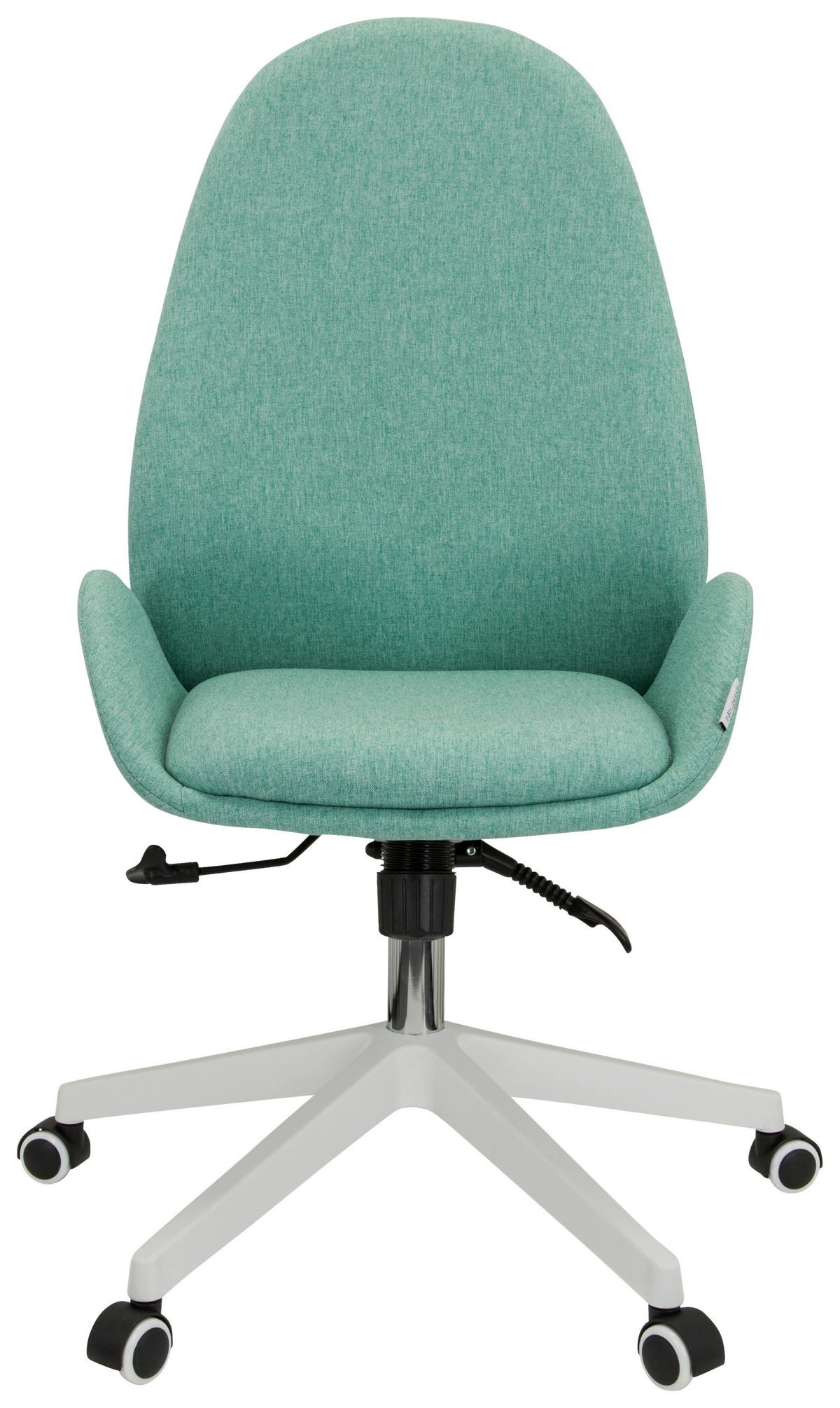 Drehstuhl Avea i mit Wippfunktion Mintgrün - Weiß/Mintgrün, Basics, Kunststoff/Textil (56/104/58cm) - MID.YOU