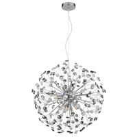 Kristály Függőlámpa 64135h2c  Katrina - krómszínű/áttetsző, Lifestyle, műanyag/üveg (60/150cm) - Globo