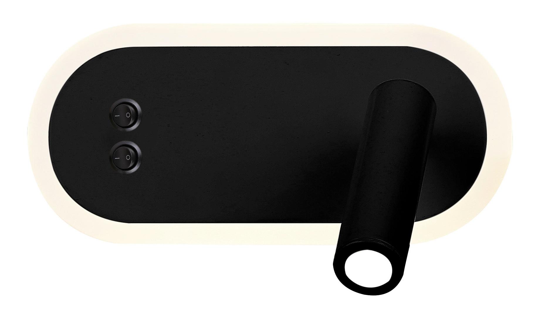 Wandleuchte 22-75796 - Schwarz, Design, Metall (13/29/9.5cm)