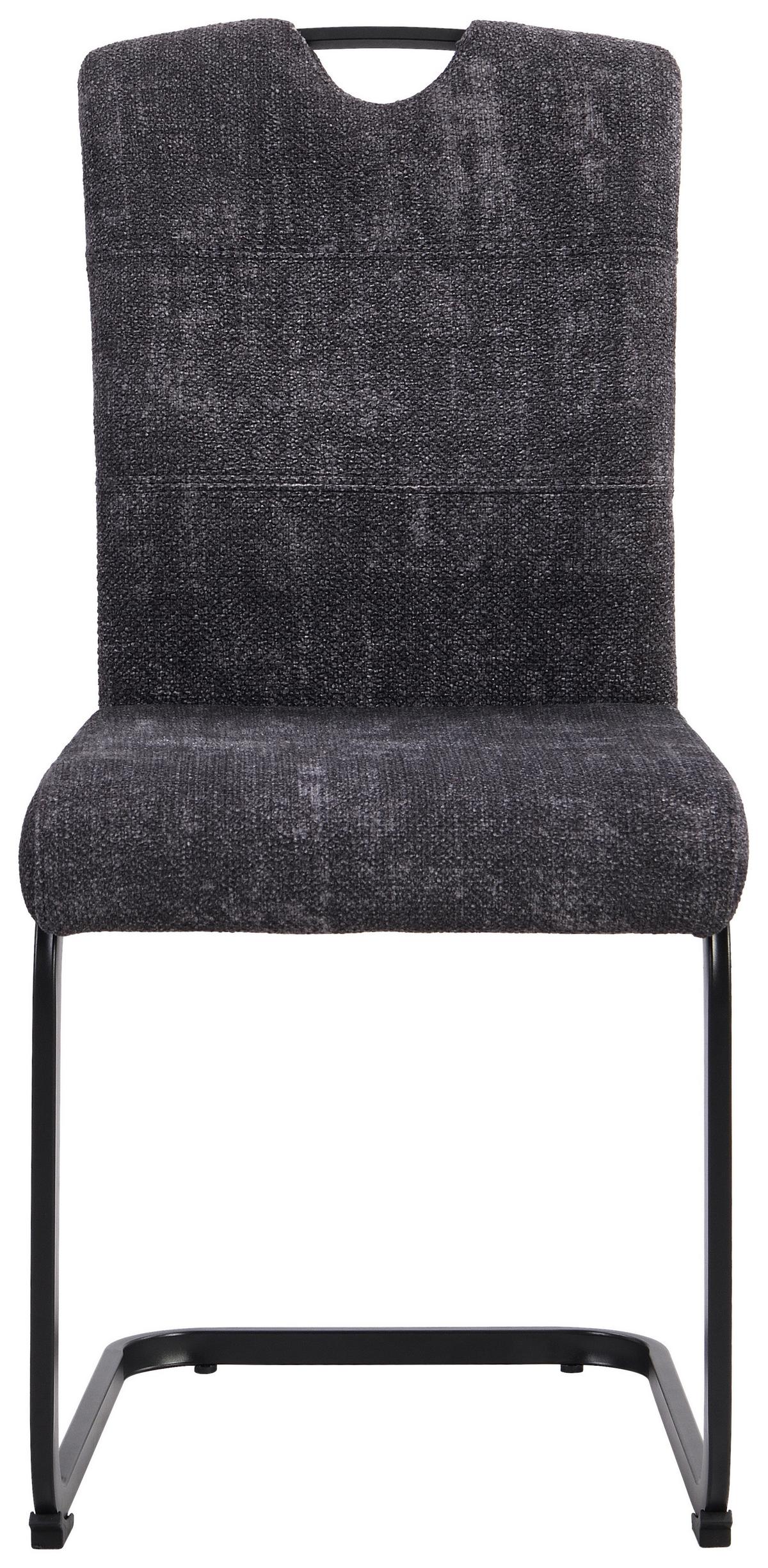 Houpací židle Finn, šedá - šedá/černá, Moderní, kov/textil (44/95/56cm) - Mömax