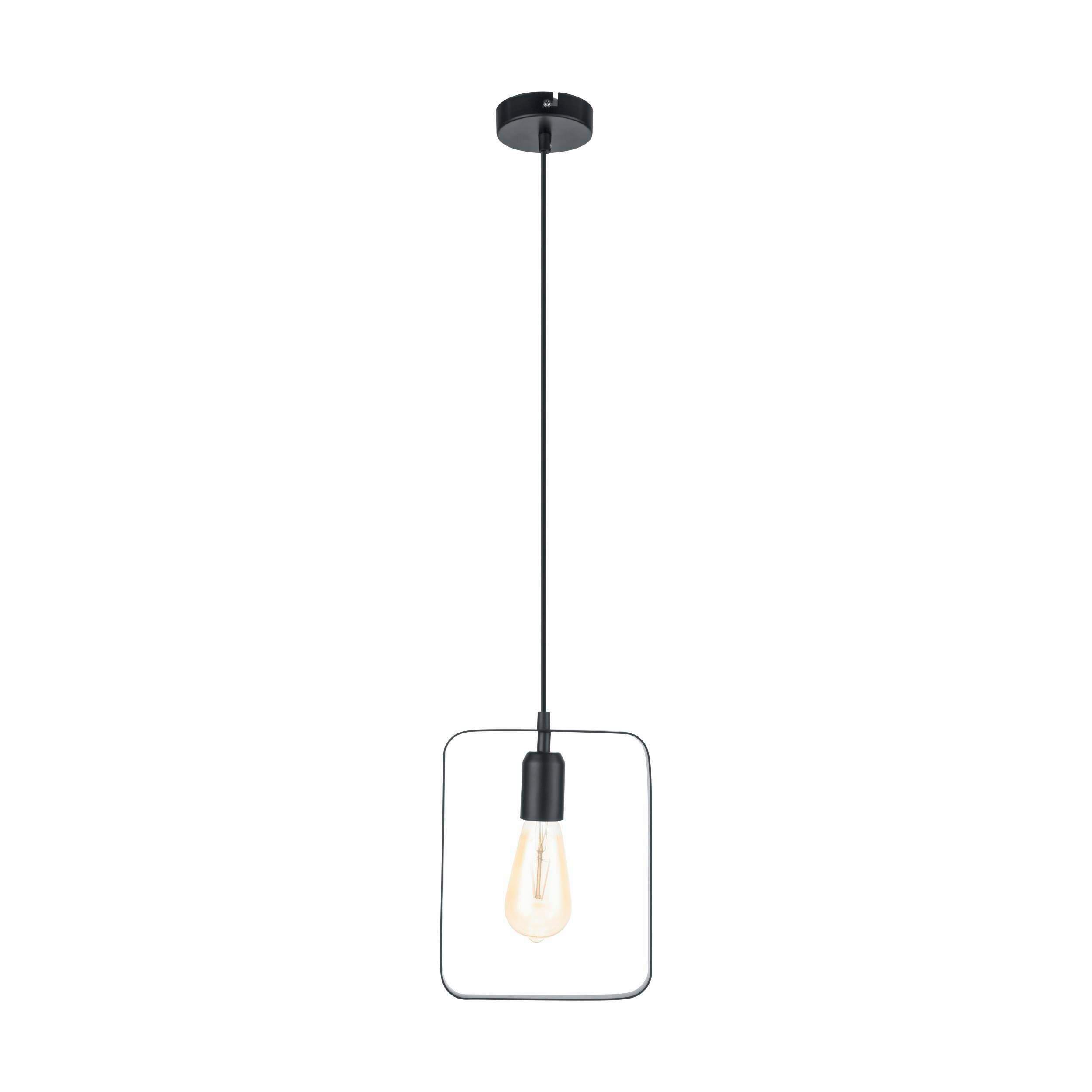 Hängeleuchte 49776_bedington - Schwarz, Design, Metall (20/9,5/110cm) - Eglo