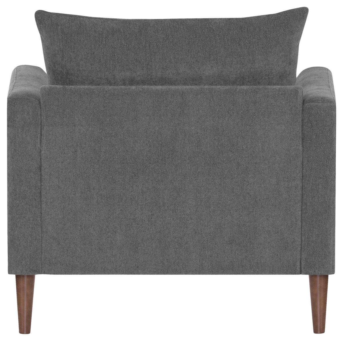 Einsitzer Sofia Royal B: 96 cm Grau - Dunkelbraun/Grau, KONVENTIONELL, Textil (96/82/97cm) - MID.YOU