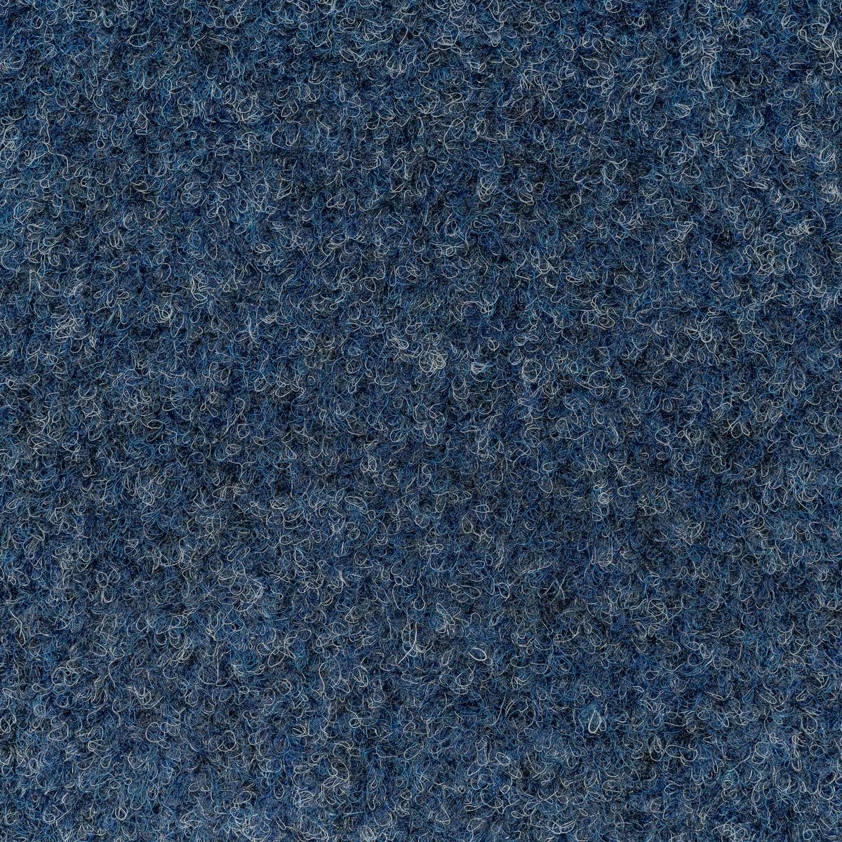 Teppichfliese Blau Solid Vel 50x50 cm Florhöhe 4 mm - Basics, Textil (50/50cm)