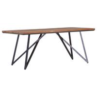 Esstisch Farrago - Schwarz/Braun, MODERN, Holz/Metall (180/90/76cm) - Livetastic