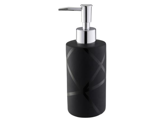 Seifenspender Nero 131056 - Schwarz, MODERN, Stein (6,5/18cm) Seifenspender Nero 131056 - Schwarz, MODERN, Stein (6,5/18cm)