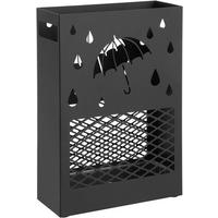 Schirmständer Schwarz B: 28,5 Cm - Schwarz, Basics, Metall (28,5/41/12,2cm)