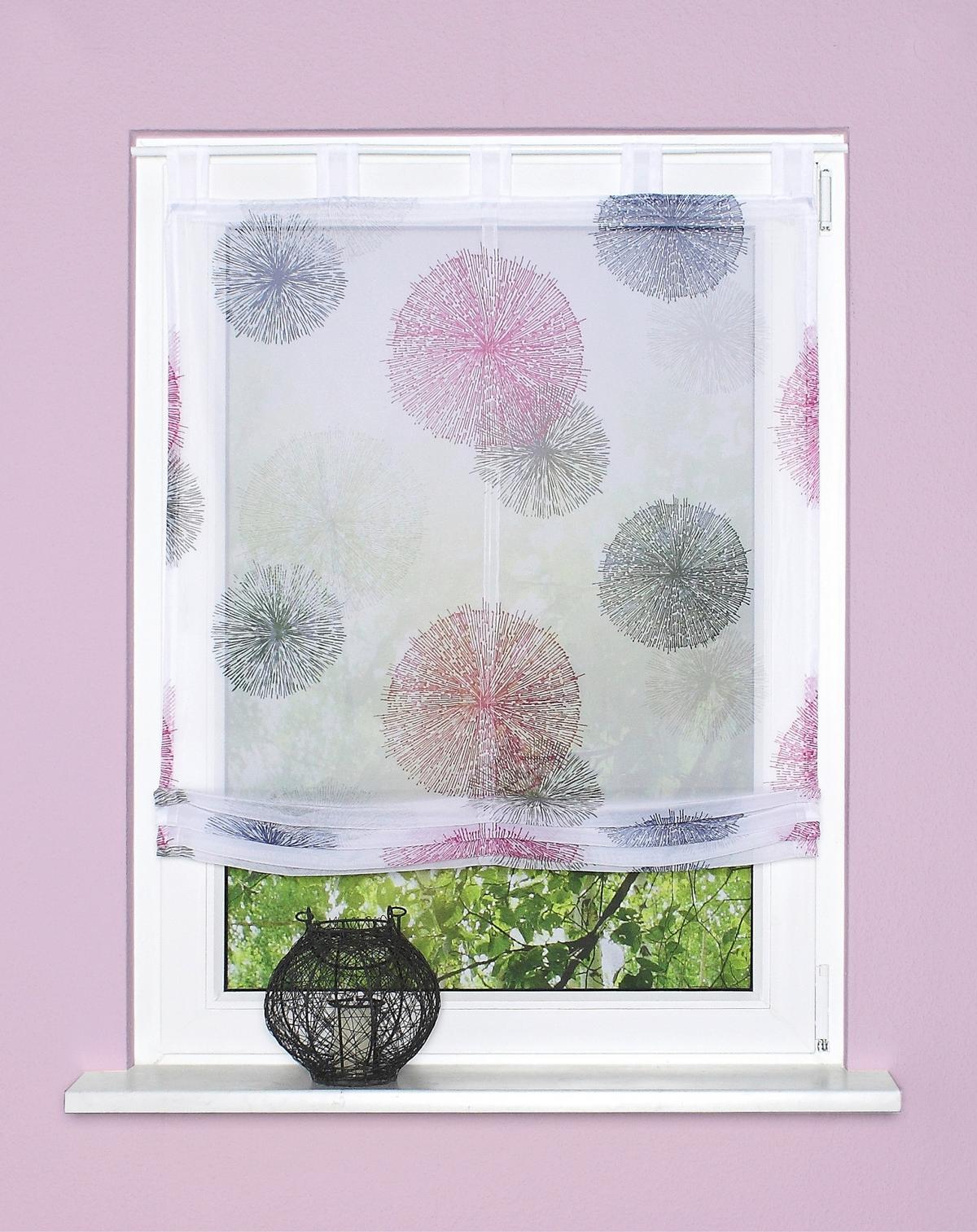 Bändchenrollo Rawlins Flieder B: 100 cm - Flieder, KONVENTIONELL, Textil (100/140cm)