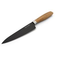 Kochmesser Edelstahl Schwarz Klinge: 20 cm - Schwarz, Basics, Metall (34,2cm) - Echtwerk
