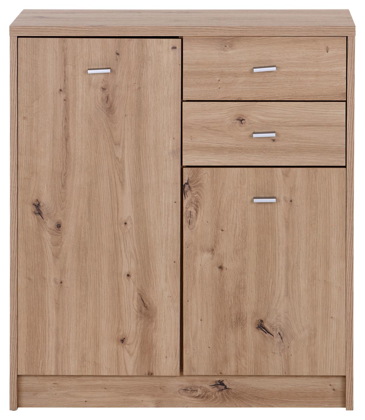 Kommode B: 74 cm 4-You New Eiche Artisan Dekor - Eiche Artisan, MODERN, Holzwerkstoff (74/85,4/34,6cm)