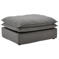 Hocker Aurora - Schwarz/Grau, Trend, Textil (90/46/105cm) - Livetastic