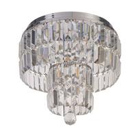 Bad-Deckenleuchte Empire Ip44 Chromfarben Ø 34 cm 4-Flammig - Chromfarben, Design, Glas/Metall (34/33cm)