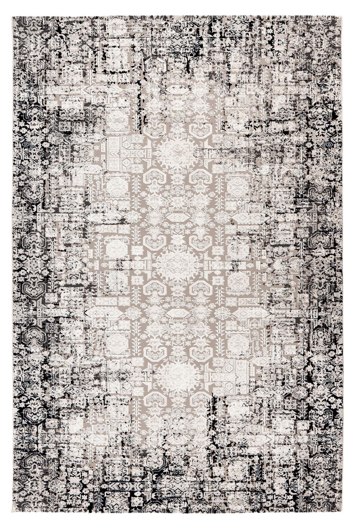 Webteppich My Phoenix - Beige/Schwarz, LIFESTYLE, Textil (120/170cm) - Obsession
