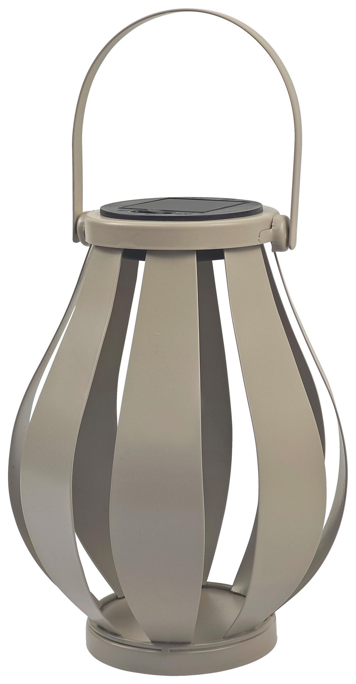 SOLÁRNE SVIETIDLO SONNI - hnedá/béžová, Konventionell, kov/plast (15/20-27,5cm) - Modern Living