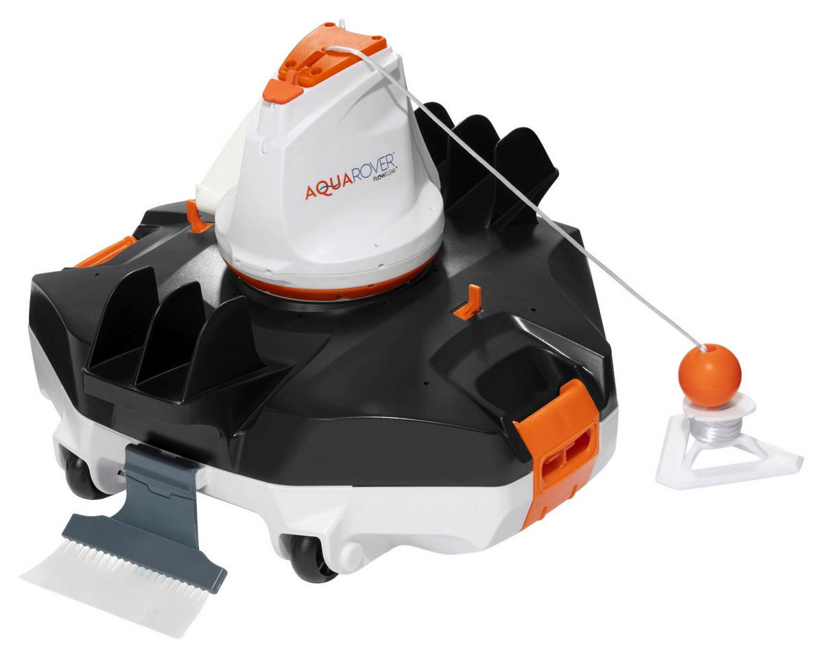 Poolroboter Aquapower, Akku Laufzeit 90 Minuten - Schwarz/Orange, MODERN, Kunststoff (40,5/39,3/28,5cm) - Bestway