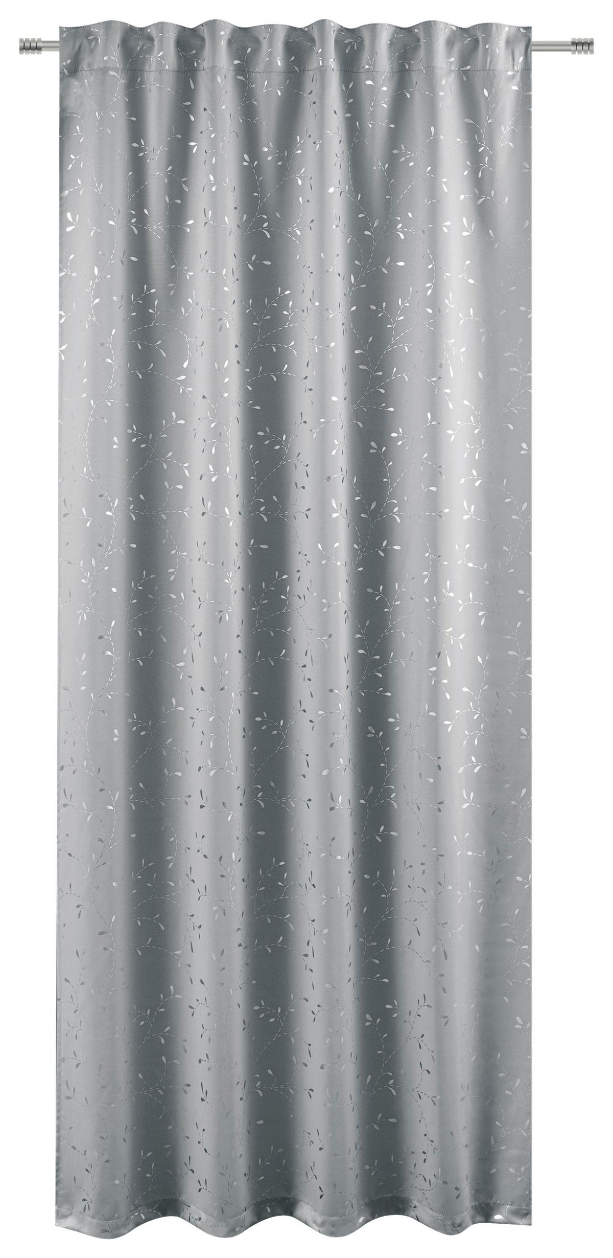 Fertigvorhang Irene - Grau, MODERN, Textil (135/245cm) - Luca Bessoni