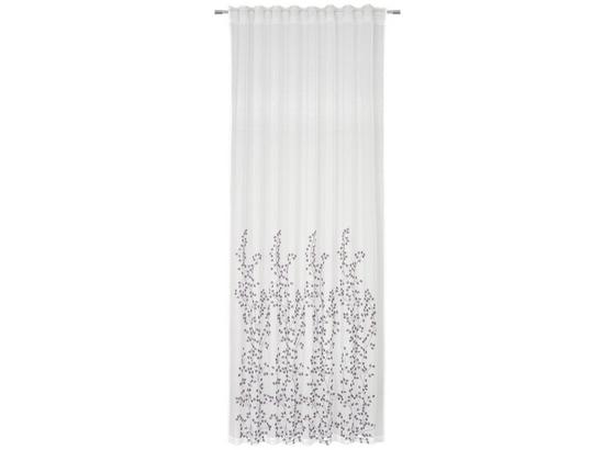 Hotový Závěs Livie - šedá/bílá, Basics, textil (135/245cm) - Premium Living Hotový Závěs Livie - šedá/bílá, Basics, textil (135/245cm) - Premium Living
